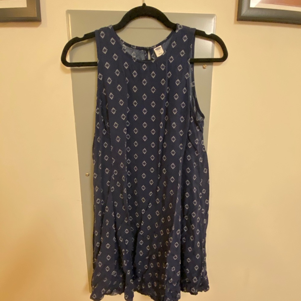 Navy swing dress